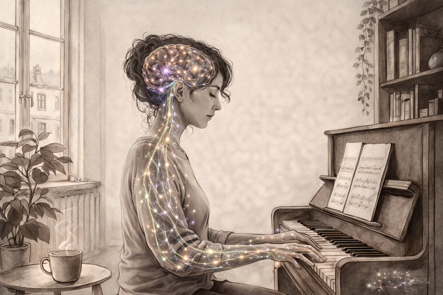 benefici pianoforte per il cervello