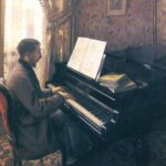 Gustave Caillebotte, Giovane uomo al pianoforte (1876)